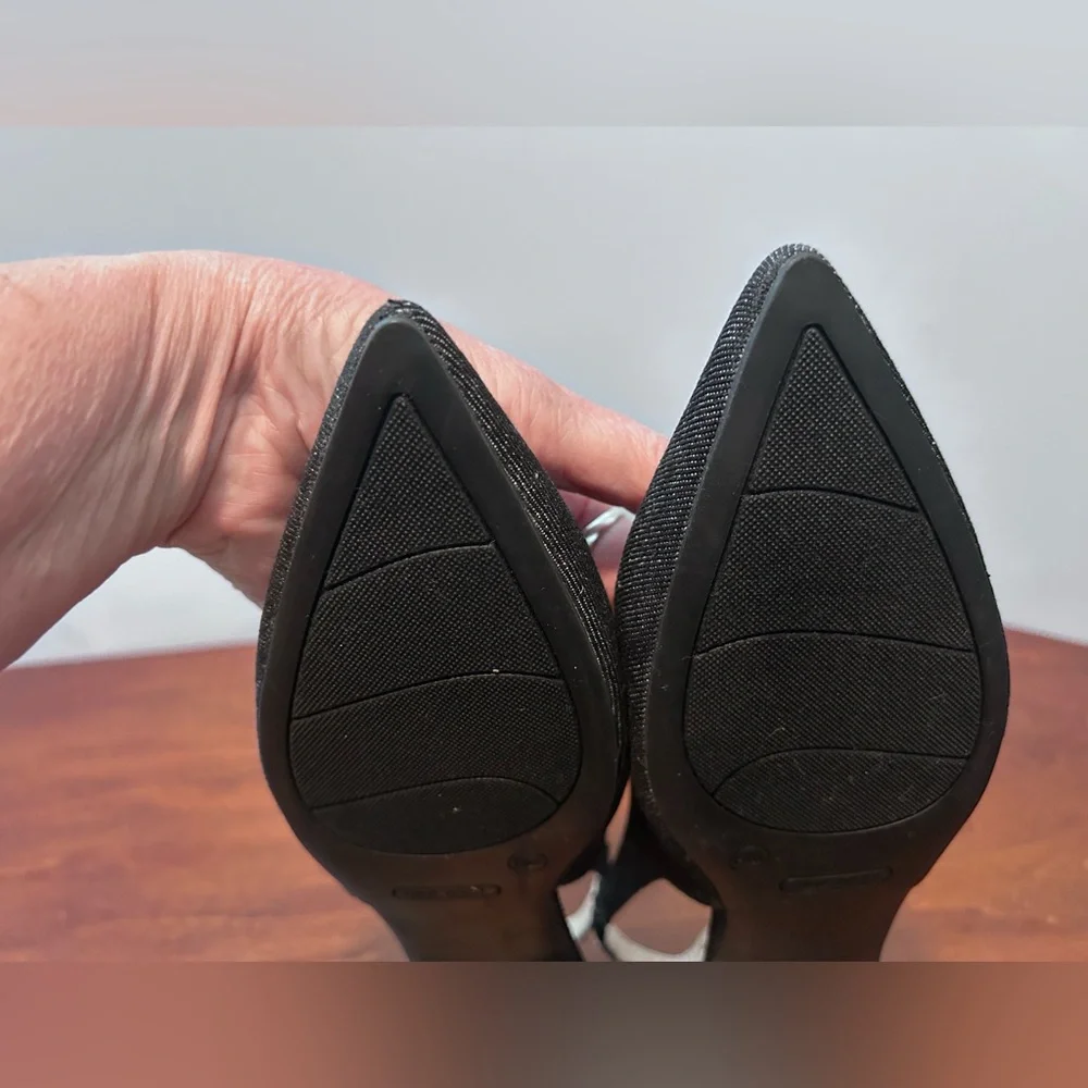 Nine West denim Babby pointy toe sling back flat 8M - Picture 11 of 14